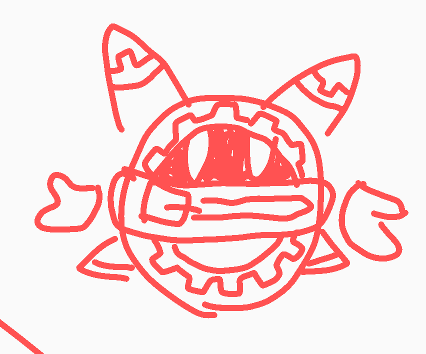 a doodle of Magolor.