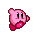 A small kirby walking.